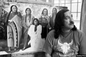 FILE - This is a 1992 photo of Indian activist Leonard Peltier, taken at the Federal Prison at Leavenworth, Kansas. Courtesy: International Leonard Peltier Defense Committee
