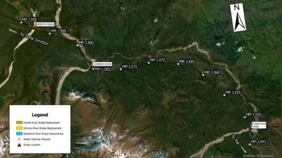 Capital Funding Proposed to Replace Four Bridges on the Alaska, Richardson & Steese