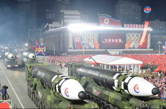 North Korea Fires 1st ICBM Since Displaying More Than a Dozen in Military Parade