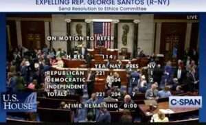 U.S. House vote. Image CSPAN/Twitter screengrab