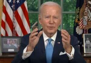 President Biden in Oval Office. Image-PBS/YouTube video screenshot