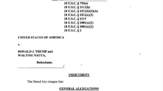 READ IT: Federal Indictment of Donald J. Trump Unsealed