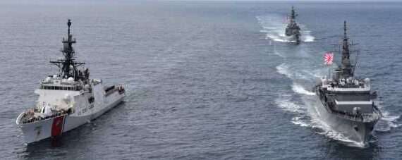 Coast Guard greets Japanese Maritime Self Defense Force in Bering Sea and Unalaska