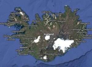 Iceland. Google Maps