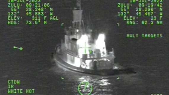 Coast Guard medevacs master from tug near Zarembo Island