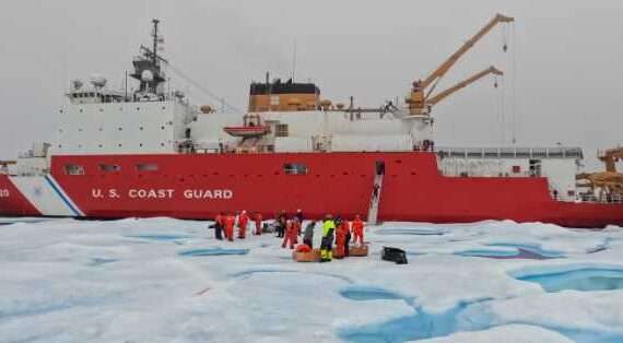 U.S. Coast Guard Cutter Healy, scientists deploy ice stations