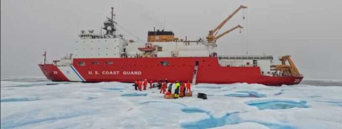 U.S. Coast Guard Cutter Healy, scientists deploy ice stations