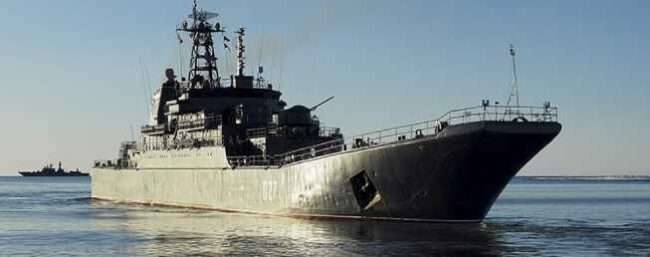 Russian warships in the Bering Seas. Image-TASS