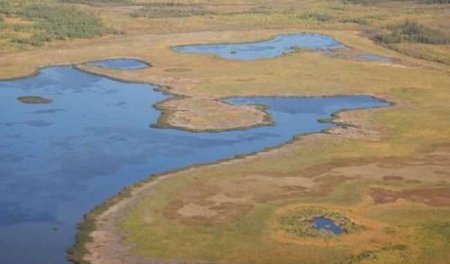 New study looked at lakes in the Arctic, including those at Alaska's Yukon Flats National Wildlife Refuge, to shed light on how much methane is produced from Arctic lakes and wetlands. CREDIT Ethan D. Kyzivat