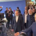 The Iranian delegation refused to take part in a planned handshake and joint photo-op with the U.S. delegation. Image-Clash Report/X video screengrab