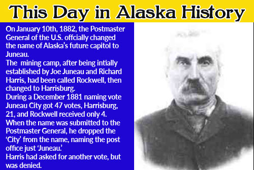 This Day in Alaska History-January 10th, 1882