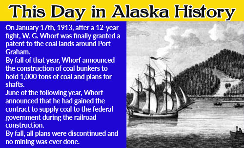 This Day in Alaska History-January 17th, 1913
