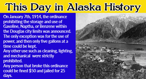 This Day in Alaska History-January 7th, 1914