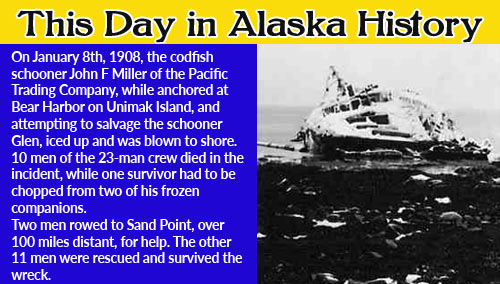 This Day in Alaska History-January 8th, 1908