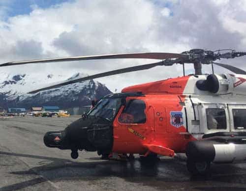 Coast Guard aircrew medevacs man from vessel in Chatham Strait