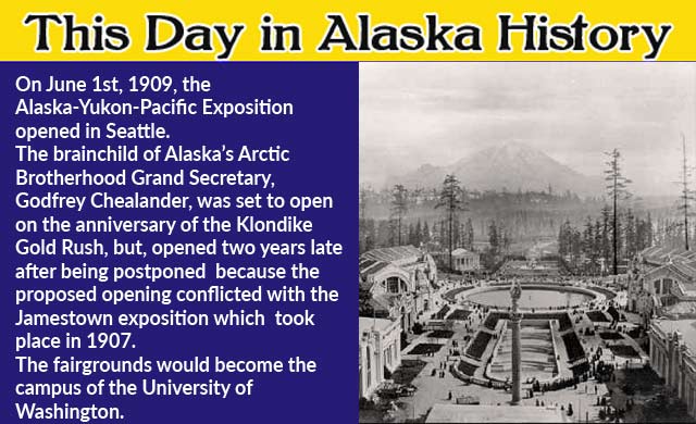 This Day in Alaskan History-June 1st, 1909