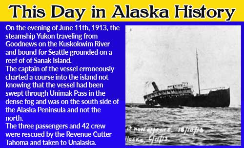 This Day  in Alaskan History-June 11th, 1913