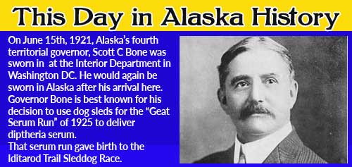 This Day in Alaskan History-June 15th, 1921