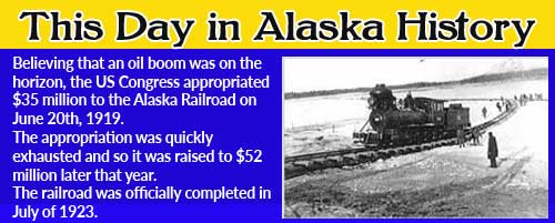 This Day in Alaskan History-June 20th, 1919
