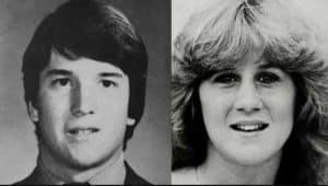 High School photos of Brett Kavanaugh and Dr Christine Blasey Ford.