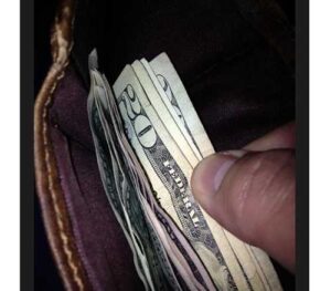 Former Fox affiliate employee Phillip Perea posted this image on Twitter last week, saying, Congratulations FOX, this is all the money I have left to my name, $104.