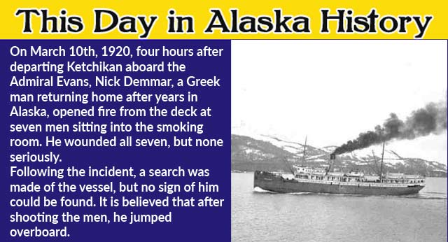 This Day in Alaskan History-March 10th, 1920