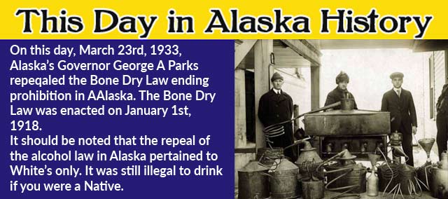 This Day in Alaskan History-March 23rd, 1933