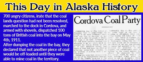 This Day in Alaskan History-May 4th, 1911