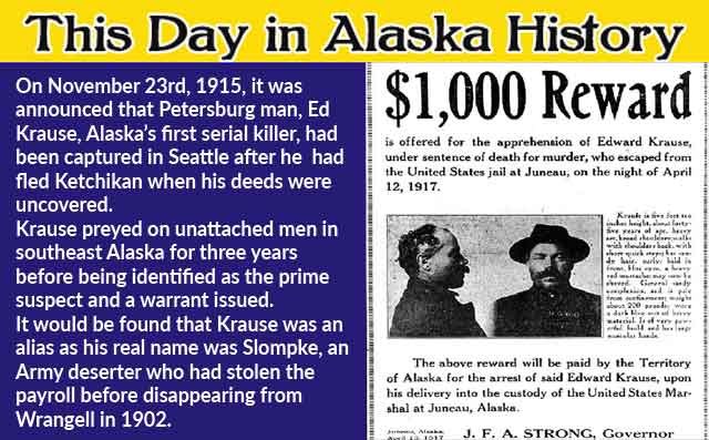 This Day in Alaska History-November 23rd, 1915