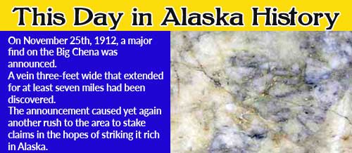 This Day in Alaska History-November 25th, 1912