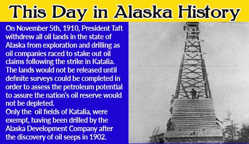 This Day in Alaska History-November 5th, 1910