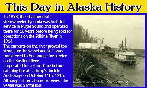 This Day in Alaska History-October 11th, 1915