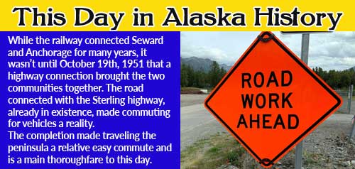 This Day in Alaska History-October 19th, 1951