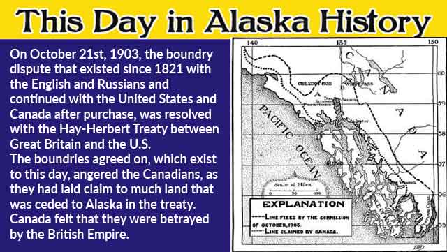 This Day in Alaska History-October 21st, 1903