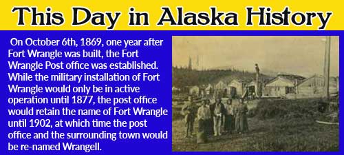 This Day in Alaska History-October 6th, 1869