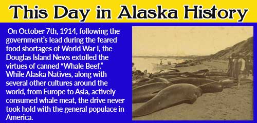 This Day in Alaska History-October 7th, 1914