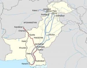 Work derivative based on the Pakistan location map created by NordNordWest.