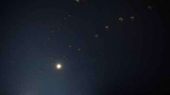 Historic nighttime parachute drop conducted over Fort Wainwright