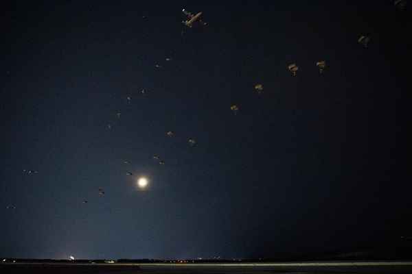 Historic nighttime parachute drop conducted over Fort Wainwright