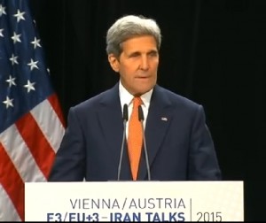 Secretary of State John Kerry announces nuclear deal with Iran. Image-VOA