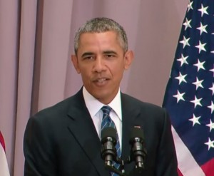President Obama speaking on the Iran Nuclear deal at American University on August 5th. Image-White House