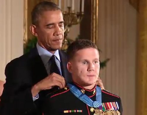 Cpl William Carpenter Receives Medal of Honor During Thursday White House Ceremony