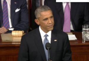 President Obama delivering his 2015 State of the Union address. Image-White House
