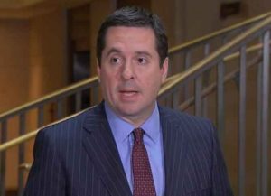 House of Representatives Intelligence Committee chairman Devin Nunes making a statement on Trmp transition team communications. Image-Video screengrab