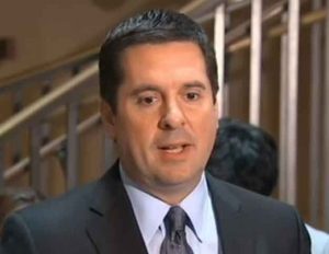 U.S. House of Representatives Intelligence Committee chairman Congressman Devin Nunes informing reporters that they have uncover no evidence of wire-tapping claimed by Trump. Image-VOA