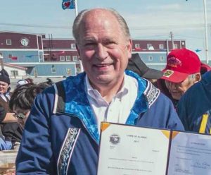 Governor Bill Walker in Utqiagvik, formerly Barrow, in June, where he signed HB 78. Image-State of Alaska