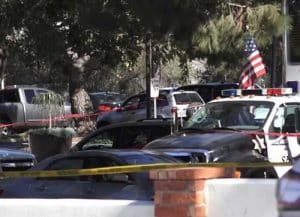 Police responders to mass shooting. Image-VOA