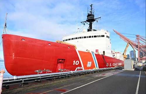 U.S. Coast Guard heavy icebreaker departs Seattle for months-long deployment to Antarctica