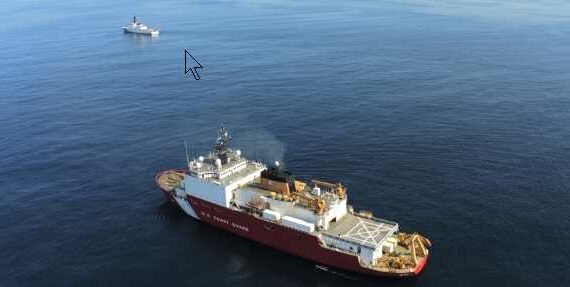 U.S. Coast Guard Cutter Healy arrives in Seattle following scientific research, onboard fire