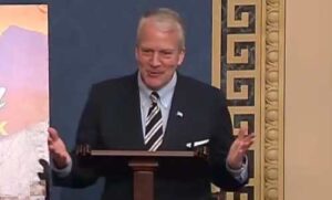 Senator Sullivan on Senate floor. Image-Youtube video screenshot